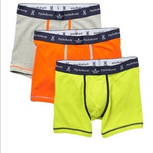 Psycho Bunny Brights Trunks pack of 3 S $42